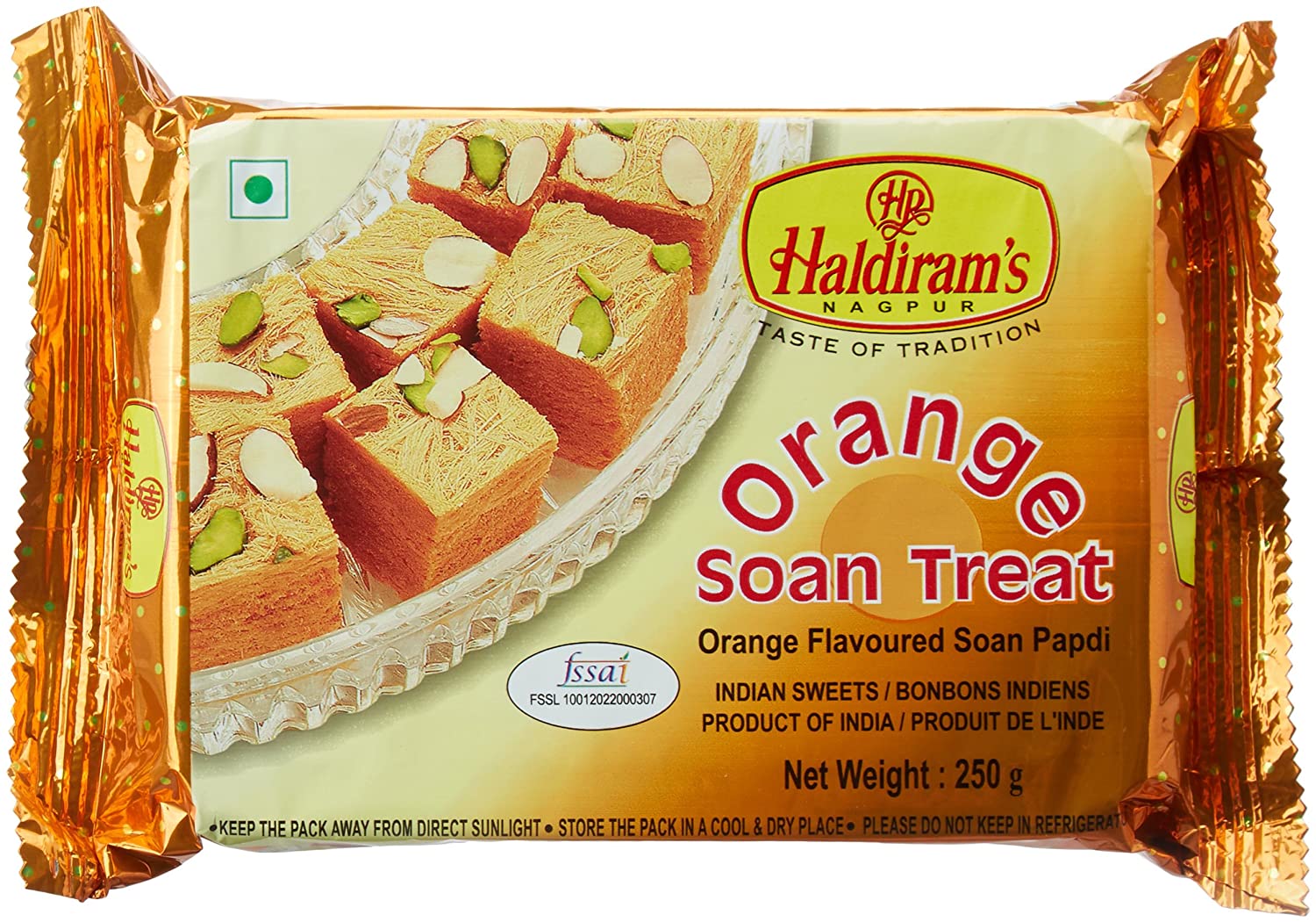 Haldiram Sonpapadi Orange 250Gm"